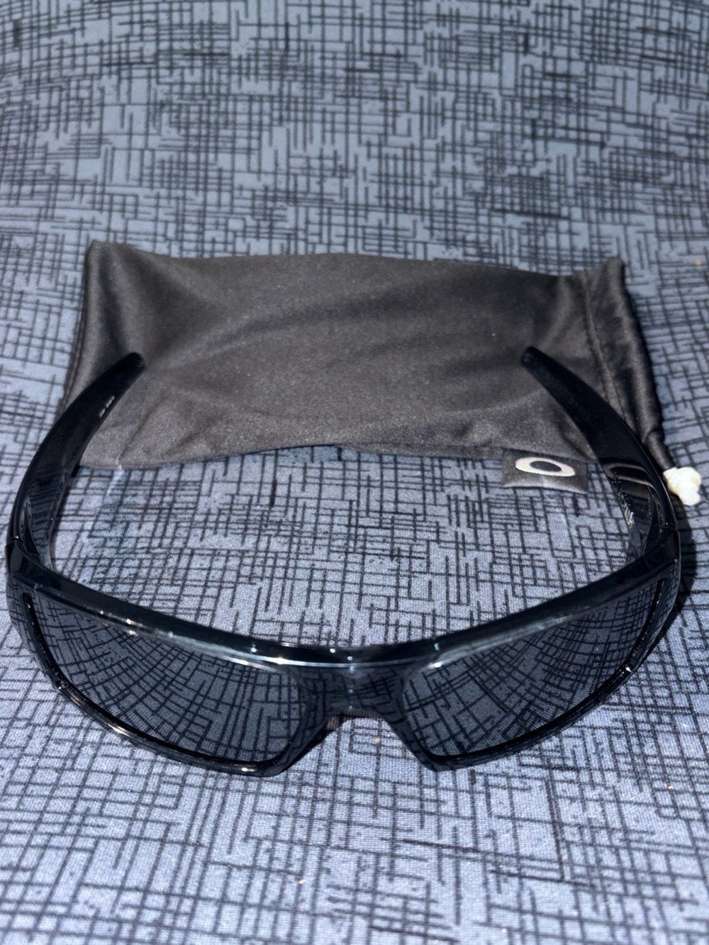 Oakley Gascan Sunglasses 03-481 Crystal Black/Black